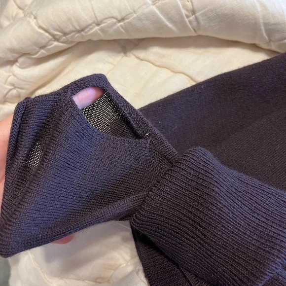 Sz 4 Plum Lululemon merino wool lotus cardigan - Picture 4 of 7